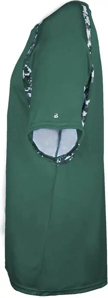 Badger Sport 4140 Digital Hook Adult Tee Forest