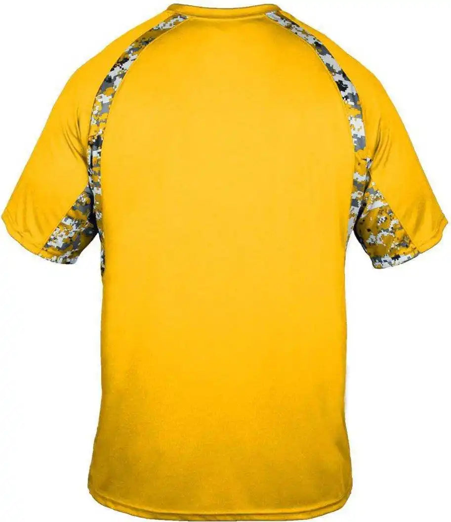 Badger Sport 4140 Digital Hook Adult Tee Gold