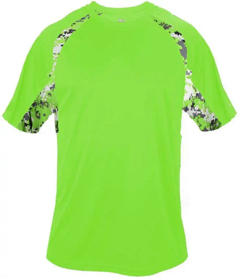 Badger Sport 4140 Digital Hook Adult Tee - Lime