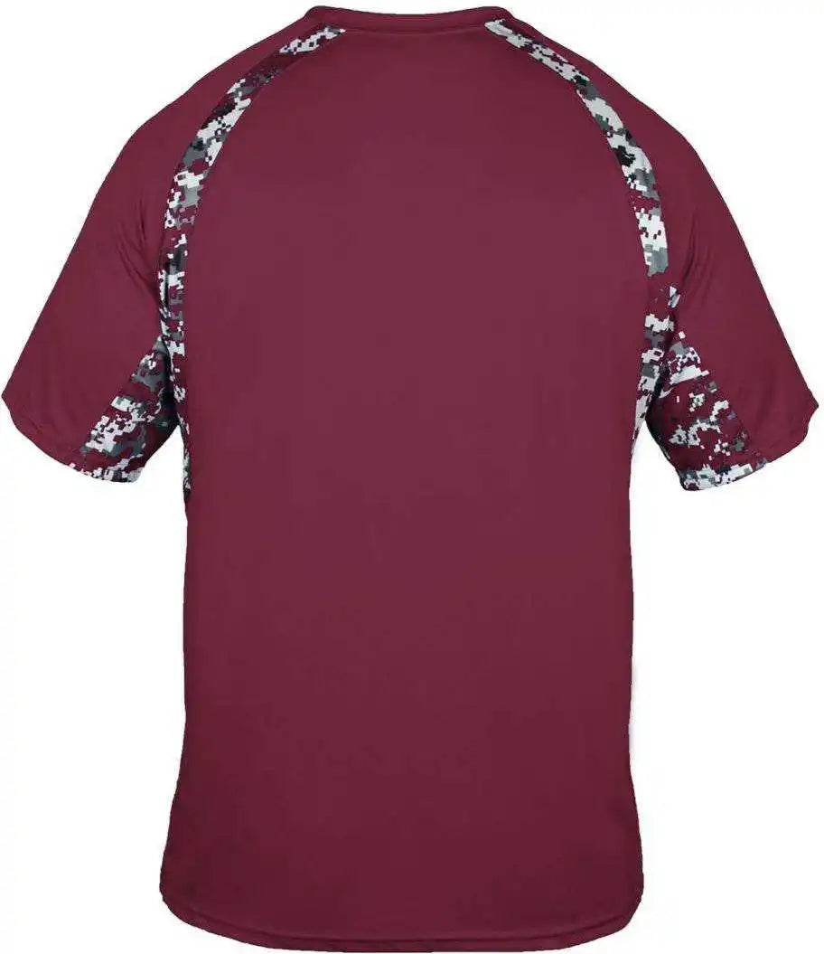 Badger Sport 4140 Digital Hook Adult Tee Maroon