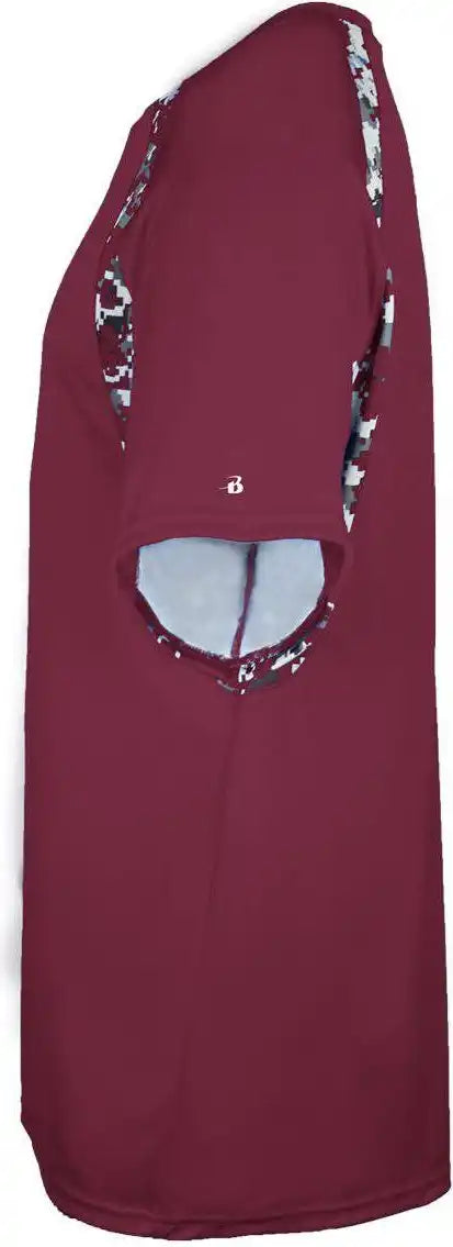 Badger Sport 4140 Digital Hook Adult Tee - Maroon