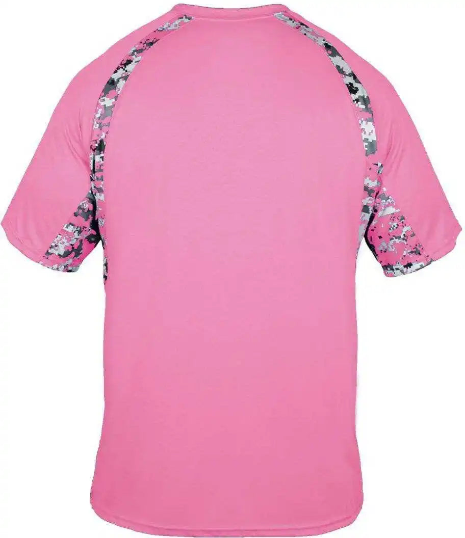 Badger Sport 4140 Digital Hook Adult Tee Pink