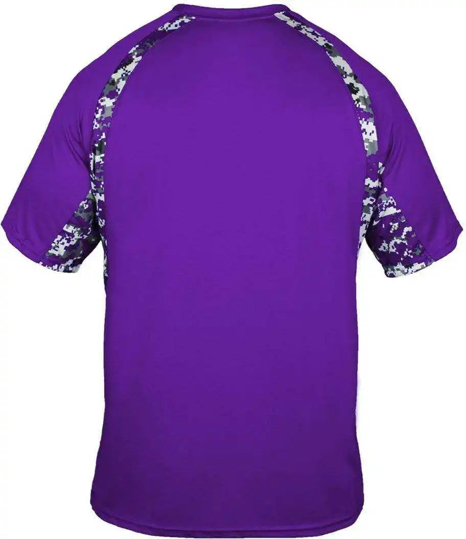 Badger Sport 4140 Digital Hook Adult Tee Purple