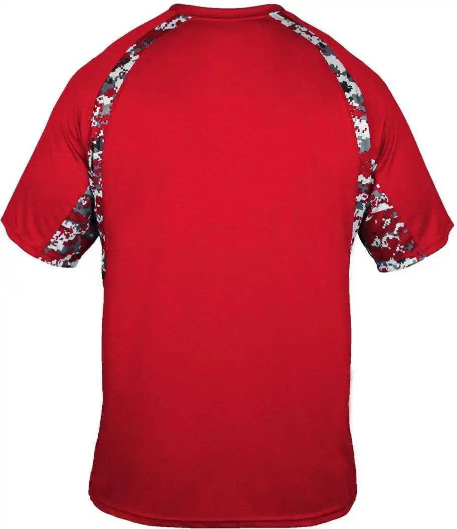 Badger Sport 4140 Digital Hook Adult Tee - Red