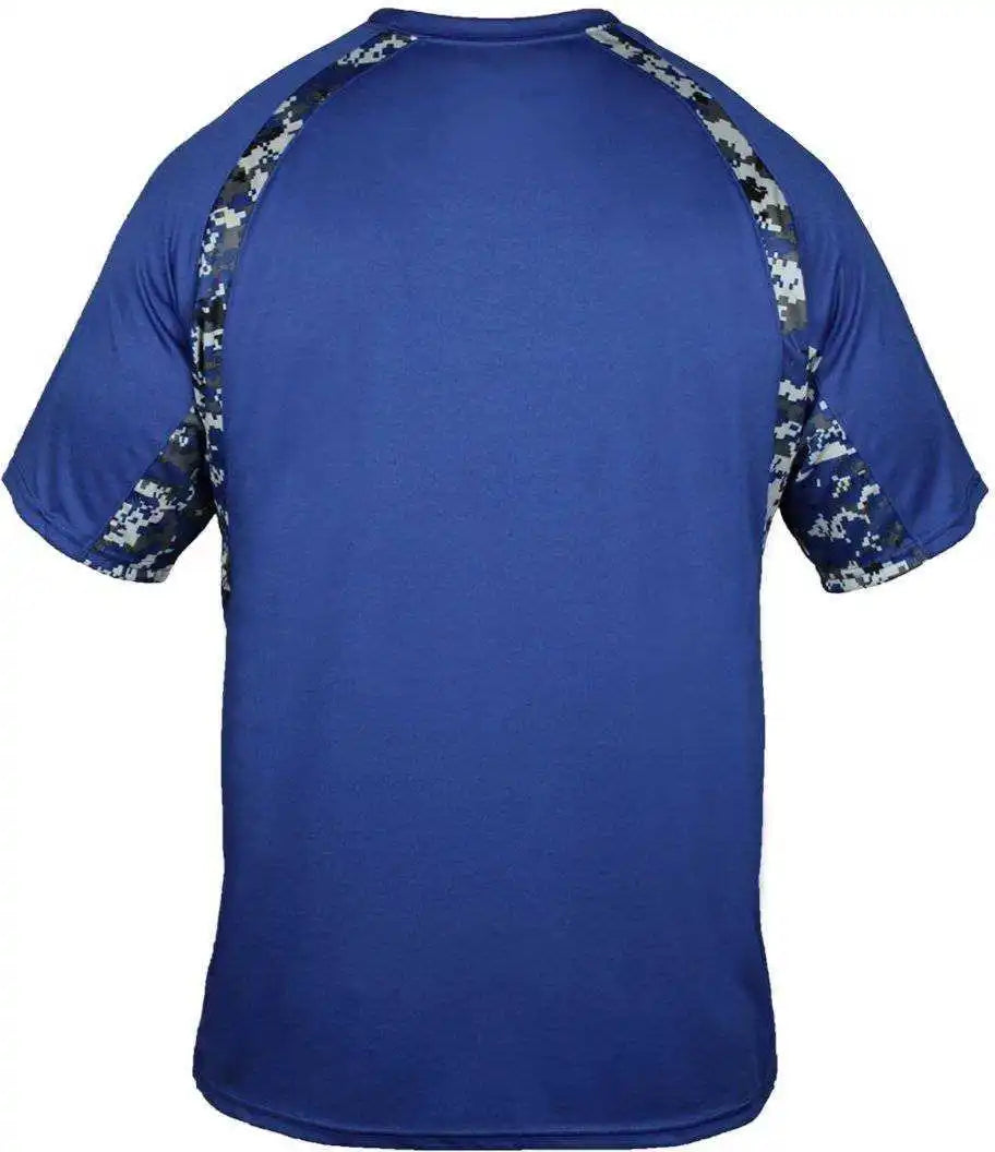 Badger Sport 4140 Digital Hook Adult Tee Royal