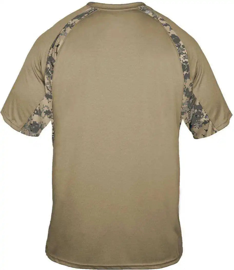 Badger Sport 4140 Digital Hook Adult Tee Sand