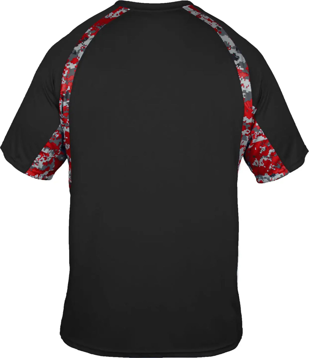 Badger Sport 4140 Digital Hook Tee - Black Red