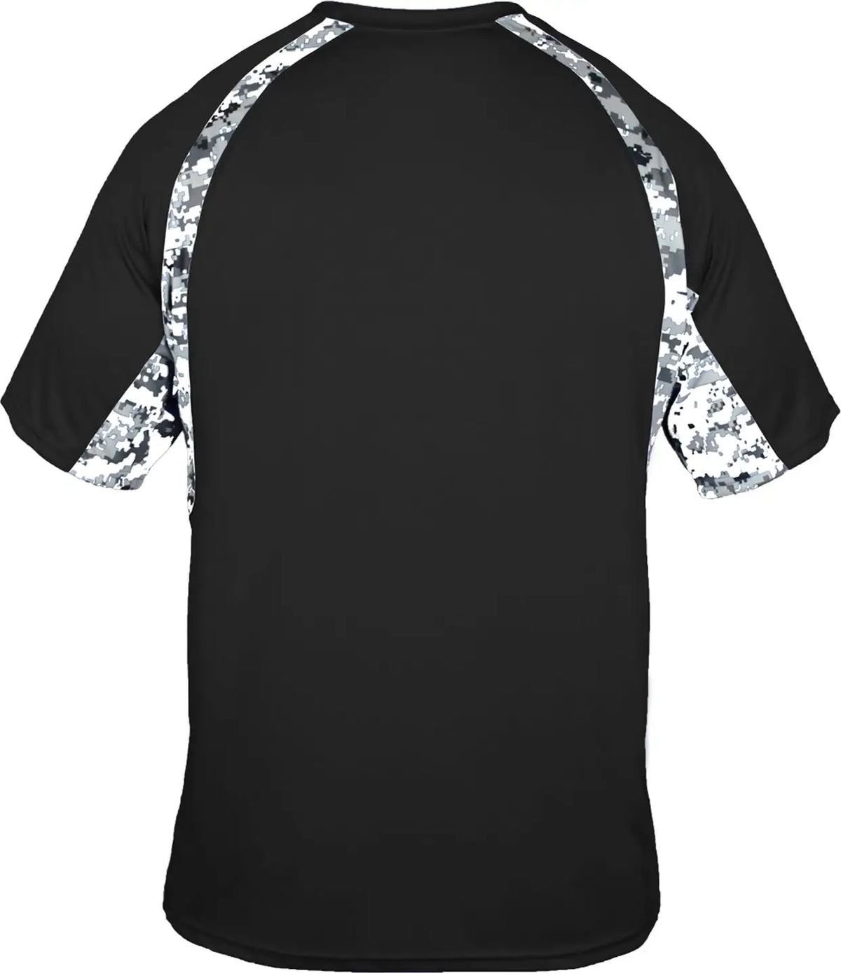 Badger Sport 4140 Digital Hook Tee - Black White