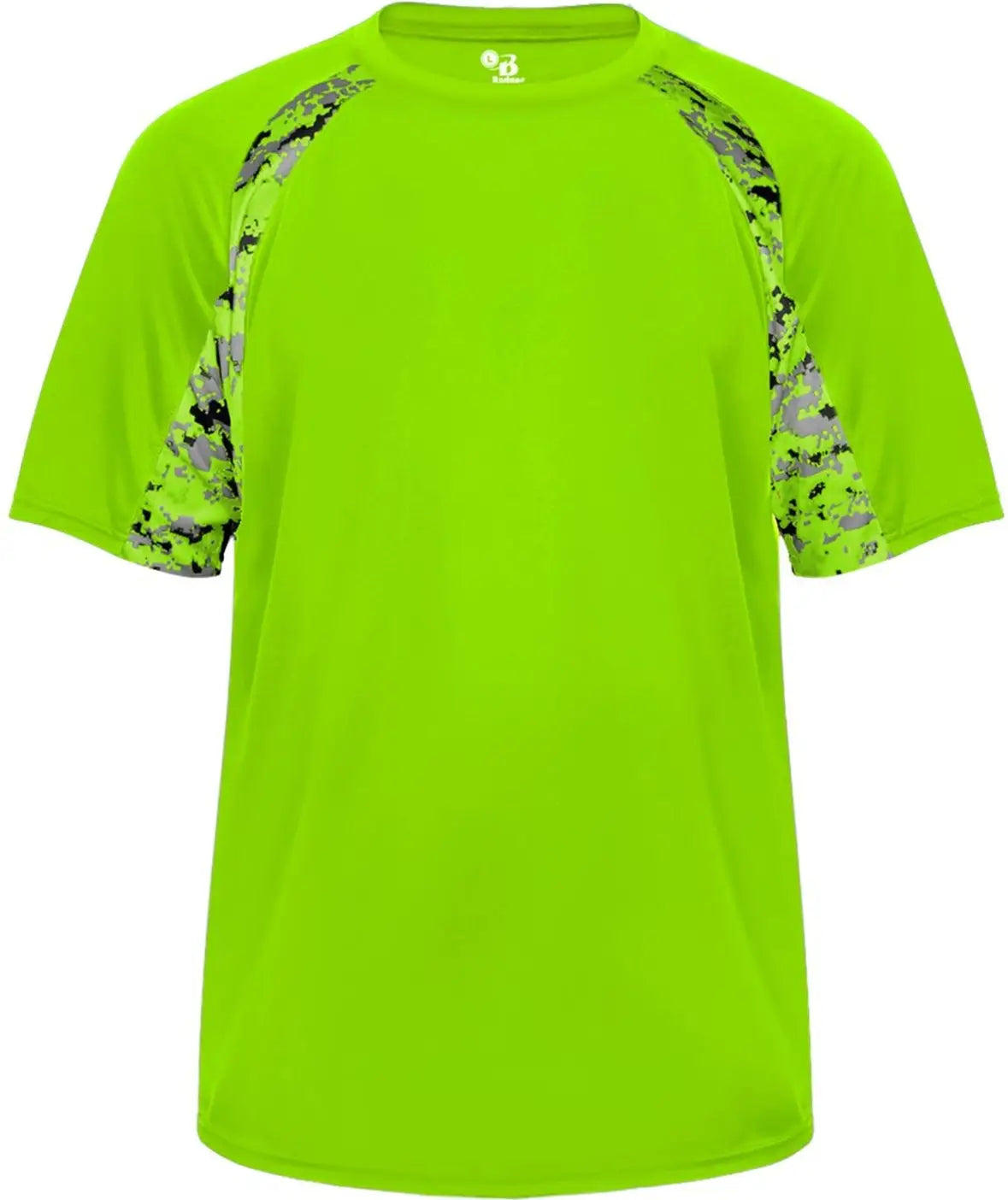 Badger Sport 4140 Digital Hook Tee - Lime - Adult Xs