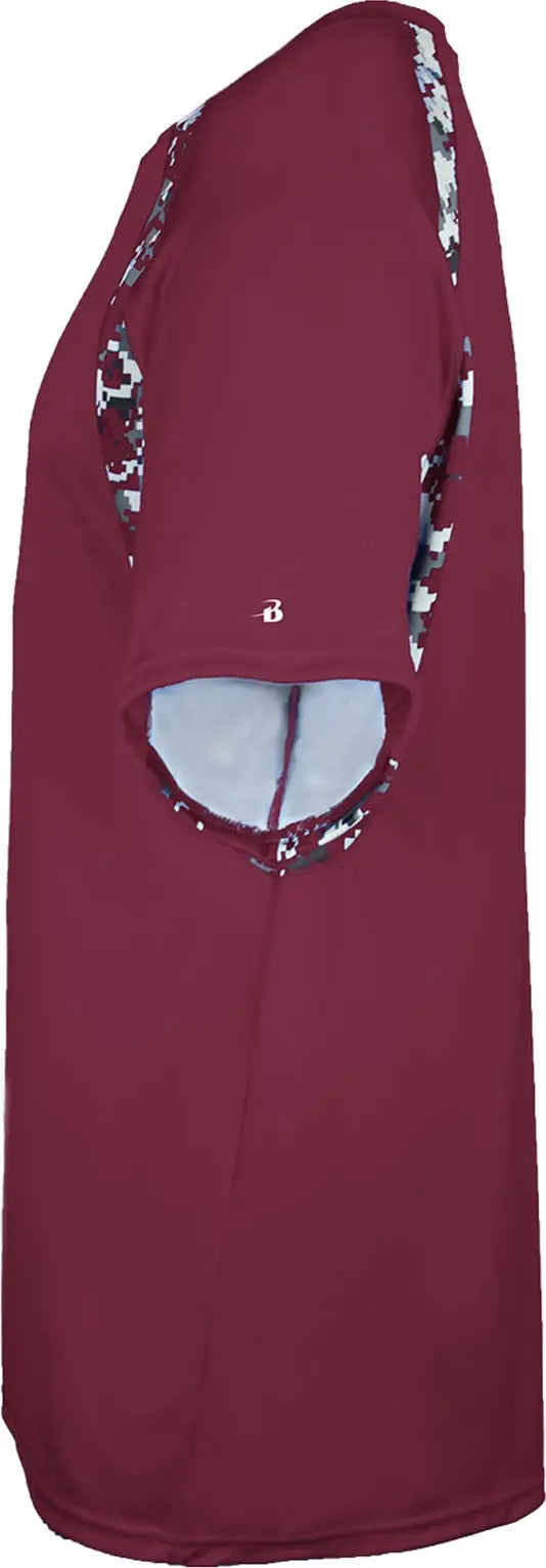 Badger Sport 4140 Digital Hook Tee - Maroon