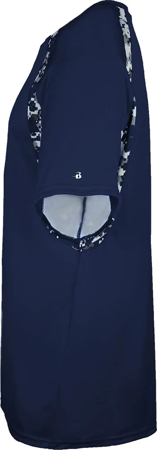 Badger Sport 4140 Digital Hook Tee - Navy