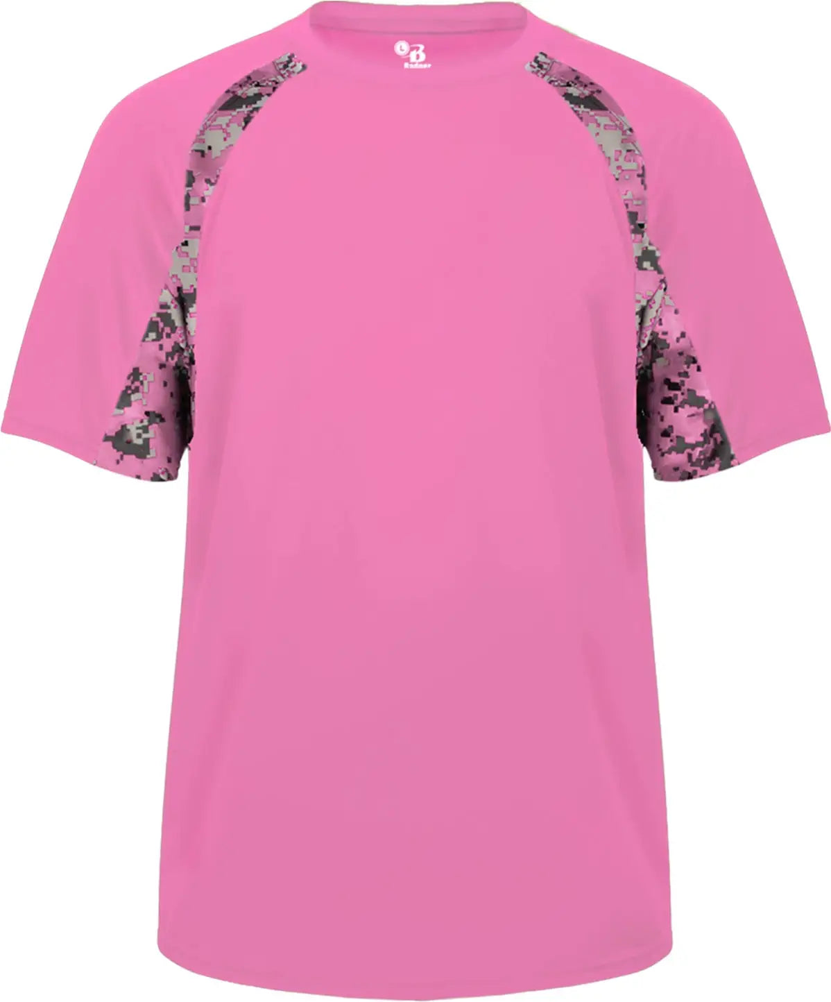 Badger Sport 4140 Digital Hook Tee - Pink - Adult Xs