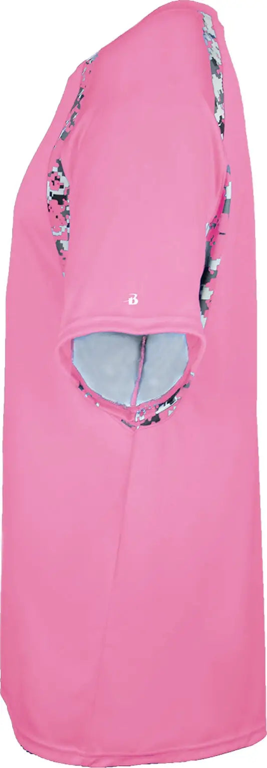 Badger Sport 4140 Digital Hook Tee - Pink