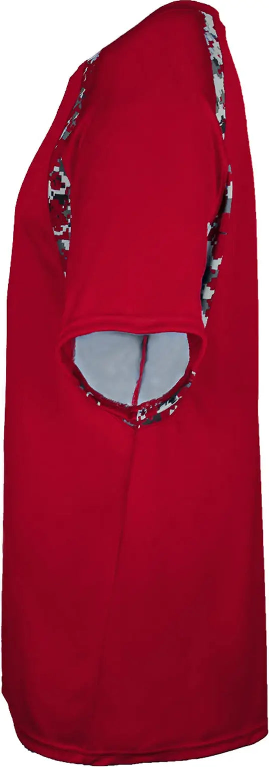 Badger Sport 4140 Digital Hook Tee - Red