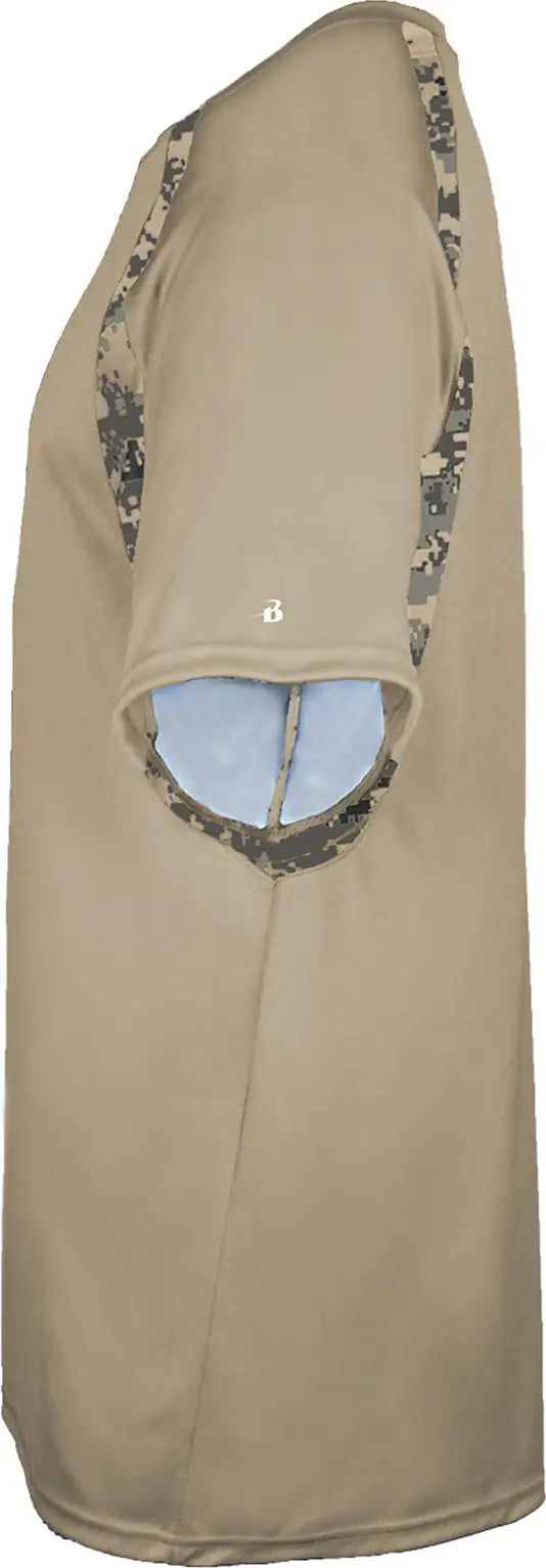 Badger Sport 4140 Digital Hook Tee - Sand