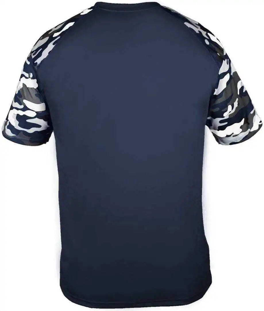 Badger Sport 4141 Camo Adult Tee Navy Digita