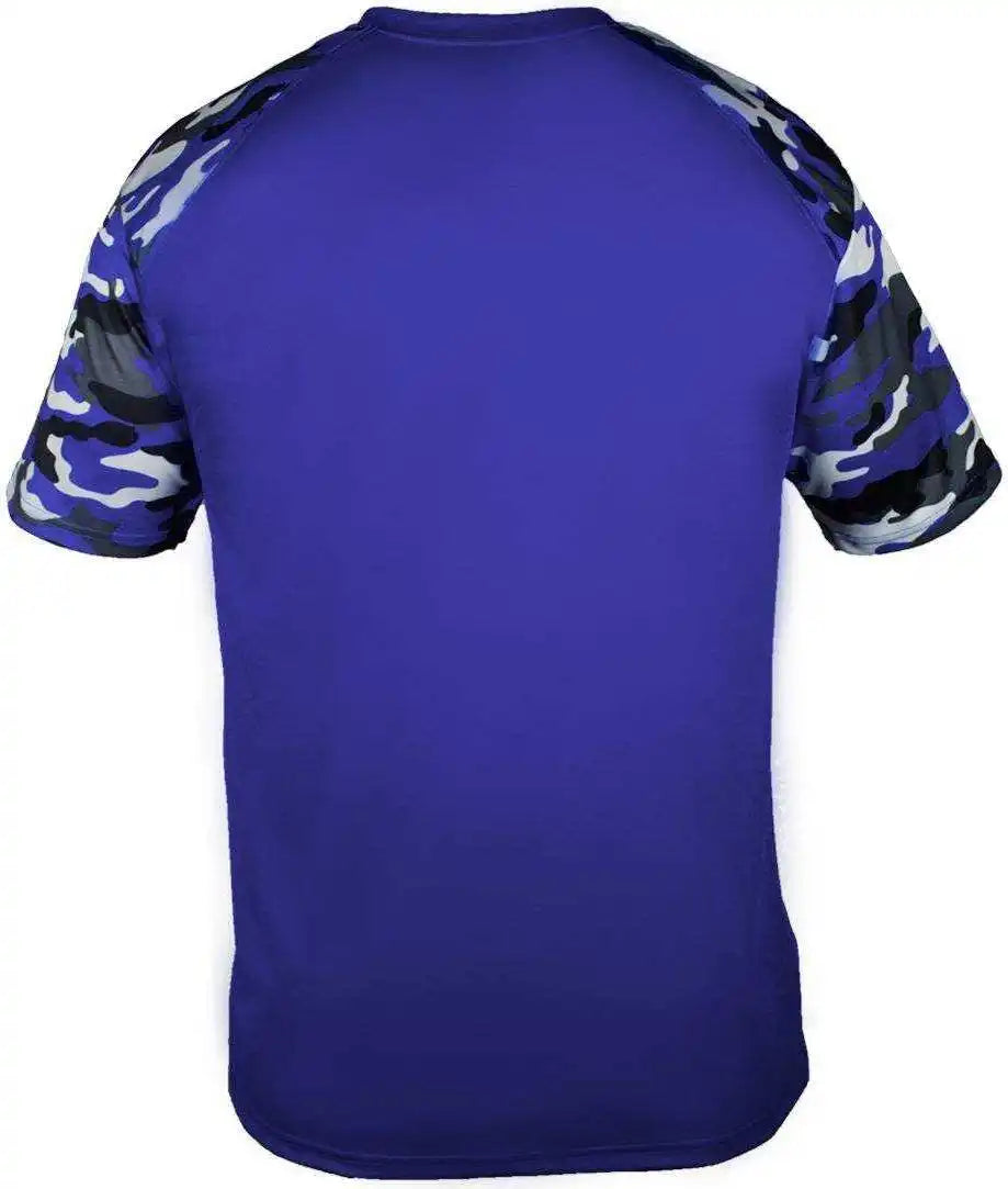 Badger Sport 4141 Camo Adult Tee Royal