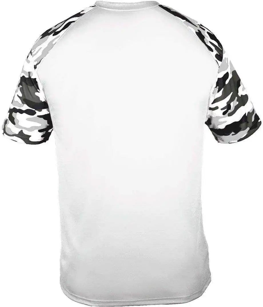 Badger Sport 4141 Camo Adult Tee White