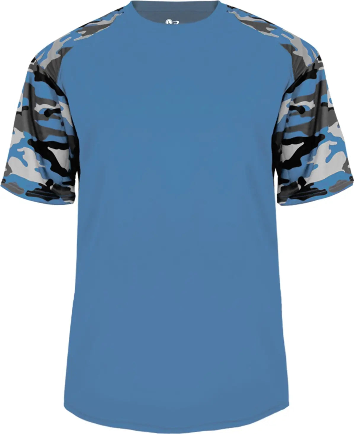 Badger Sport 4141 Camo Tee - Columbia Blue