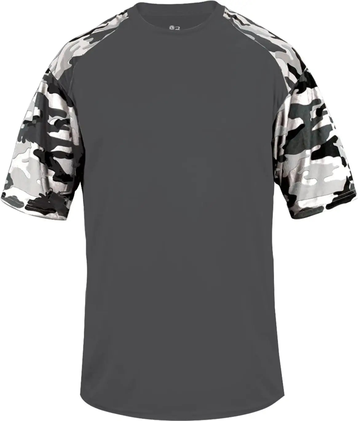 Badger Sport 4141 Camo Tee - Graphite White - Adult Xs