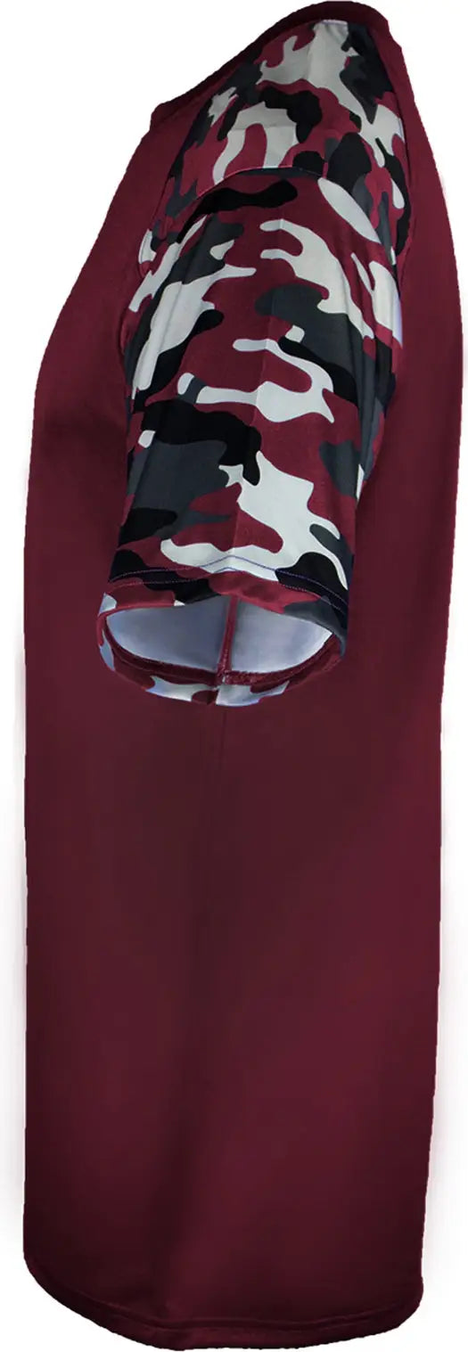 Badger Sport 4141 Camo Tee - Maroon