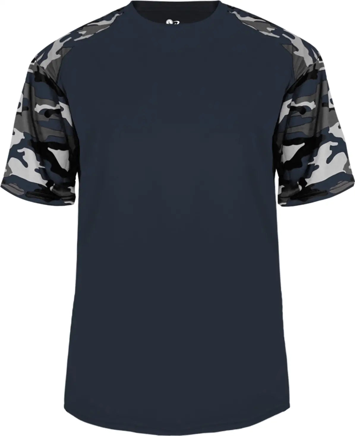 Badger Sport 4141 Camo Tee - Navy - Adult Xs