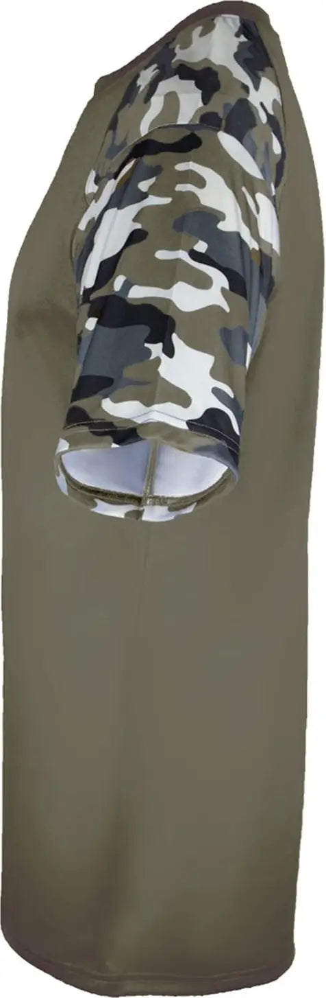 Badger Sport 4141 Camo Tee - Olive Green