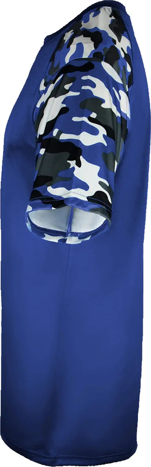 Badger Sport 4141 Camo Tee - Royal