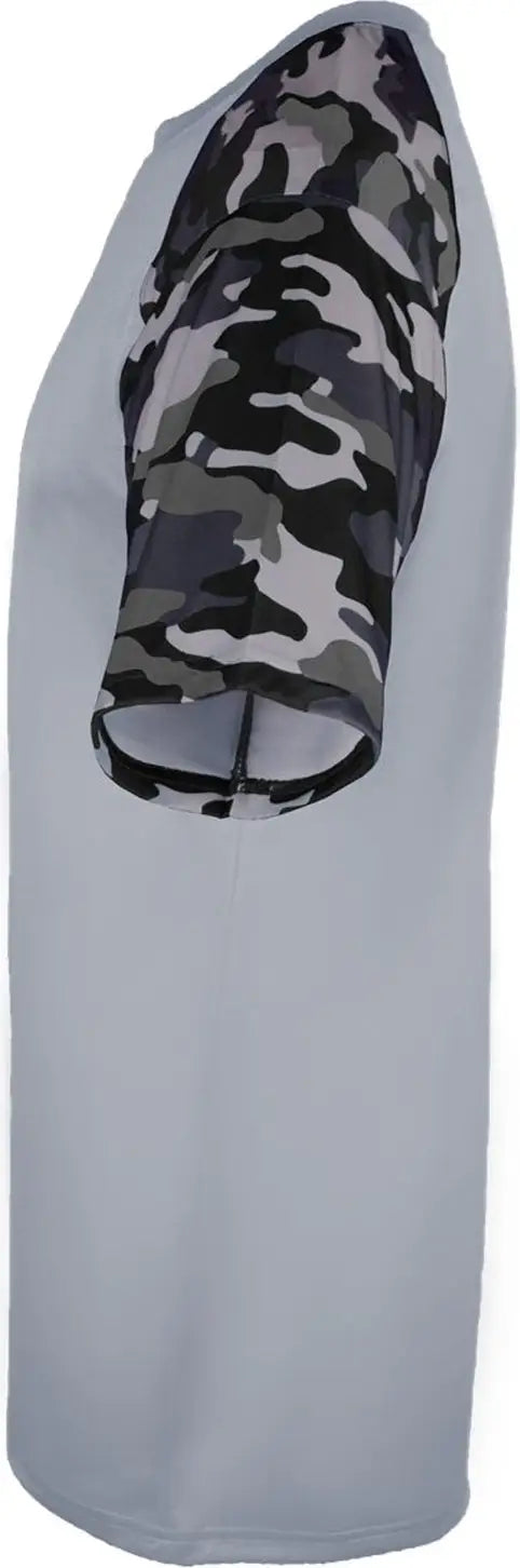 Badger Sport 4141 Camo Tee - Silver Black