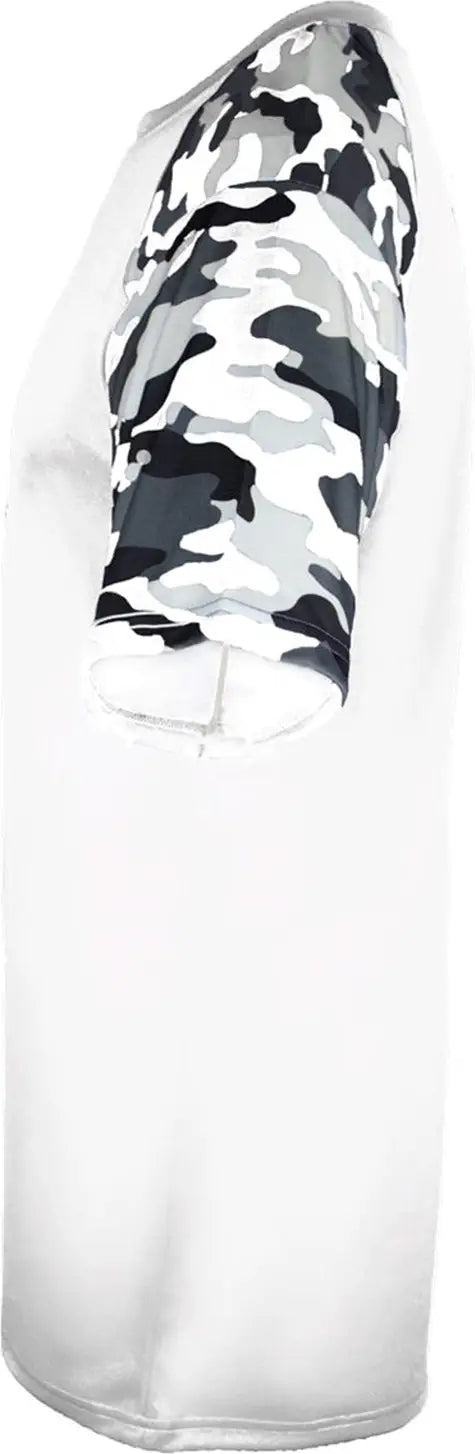Badger Sport 4141 Camo Tee - White