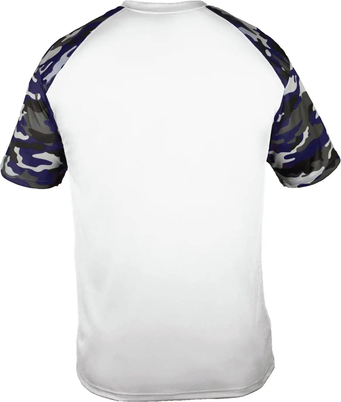 Badger Sport 4141 Camo Tee - White Navy