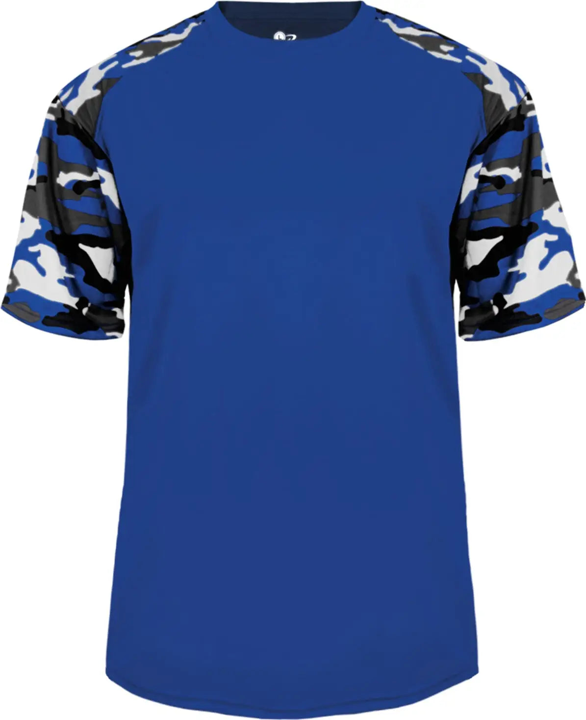 Badger Sport 414100 Camo Tee - Royal - Adult Xs