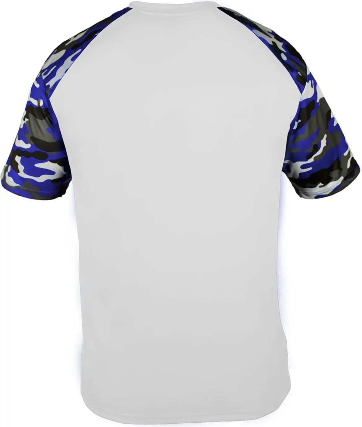 Badger Sport 414100 Camo Tee - White Royal