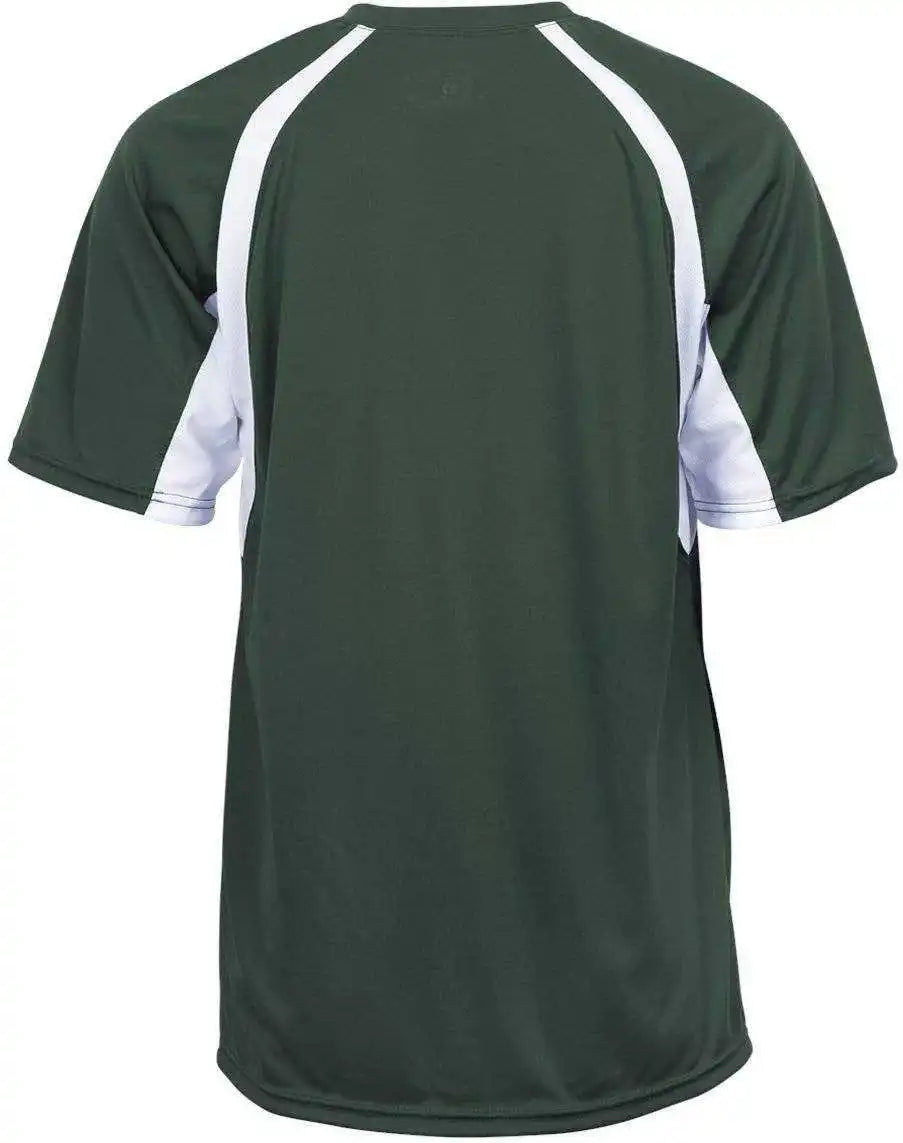 Badger Sport 4144 Adult Hook Tee - Forest White