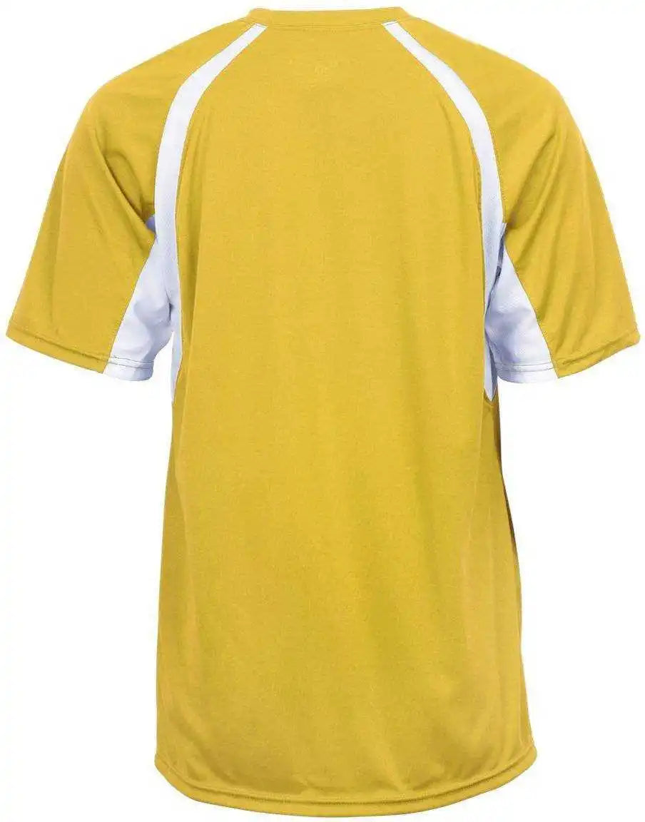 Badger Sport 4144 Adult Hook Tee - Gold White