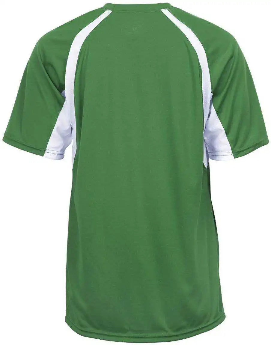 Badger Sport 4144 Adult Hook Tee - Kelly White