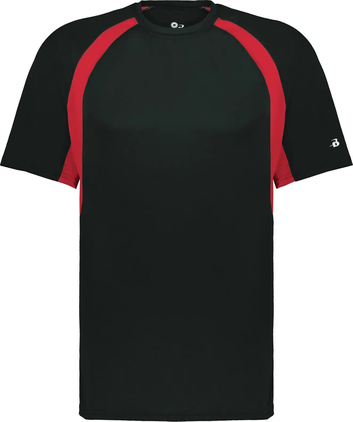 Badger Sport 4144 Hook Tee - Black Red