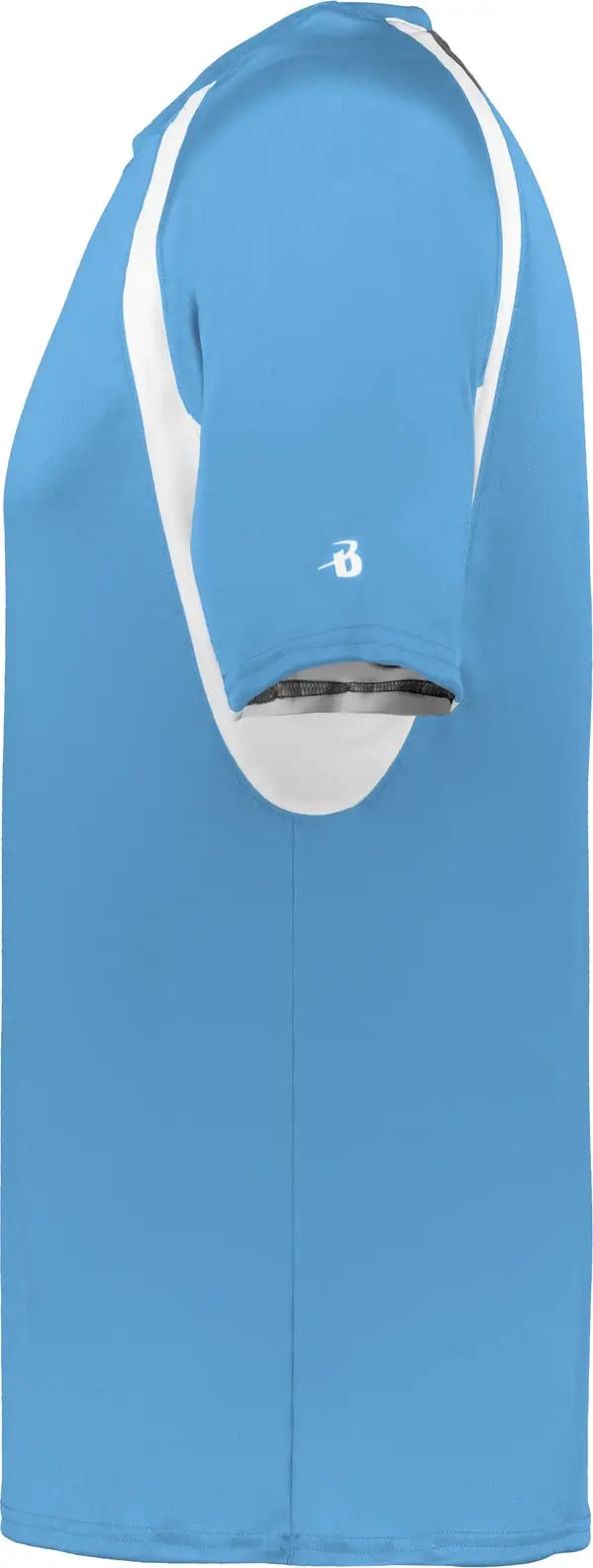 Badger Sport 4144 Hook Tee - Columbia Blue White