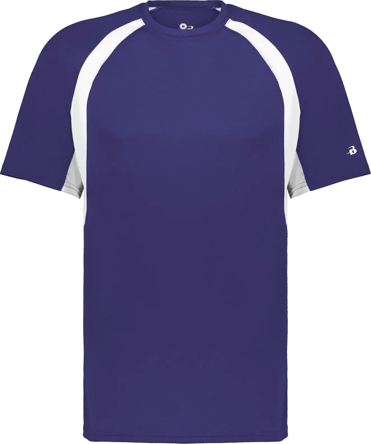 Badger Sport 4144 Hook Tee - Purple White