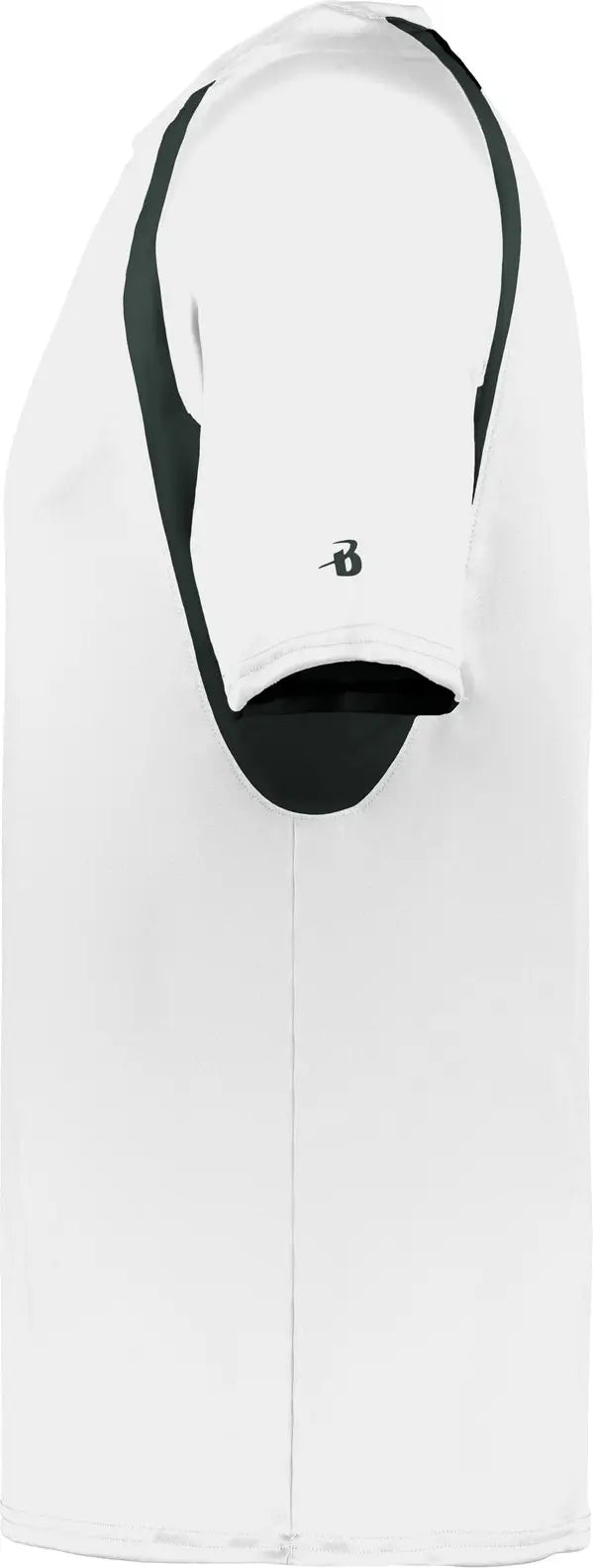 Badger Sport 4144 Hook Tee - White Black