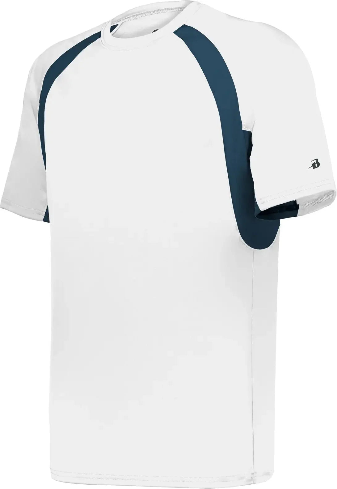 Badger Sport 4144 Hook Tee - White Navy