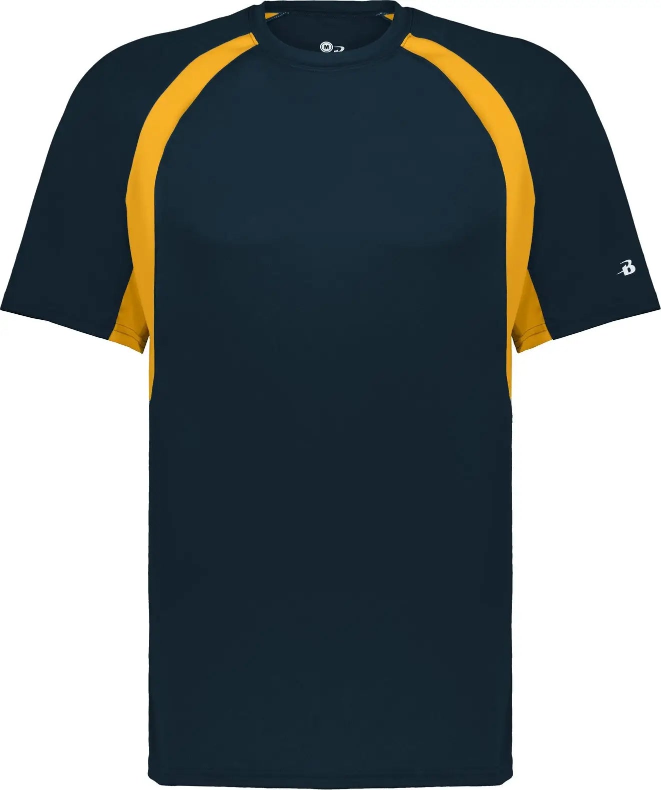 Badger Sport 414400 Hook Tee - Navy Gold - Adult s