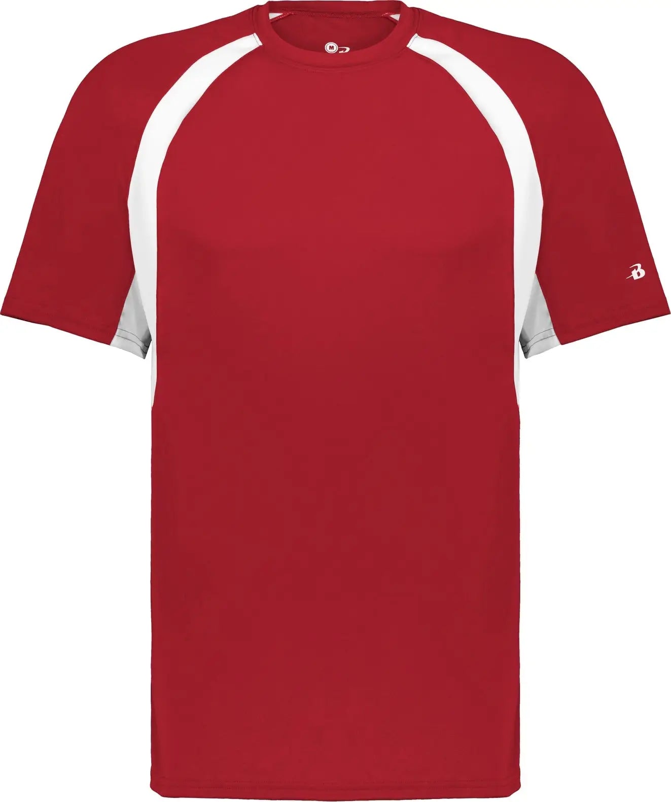 Badger Sport 414400 Hook Tee - Red White - Adult s