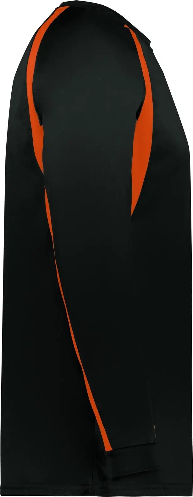 Badger Sport 4154 Hook L/s Tee - Black Burnt Orange