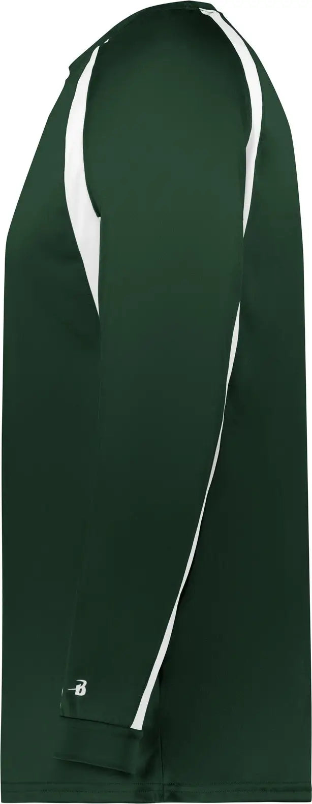 Badger Sport 4154 Hook L/s Tee - Forest White