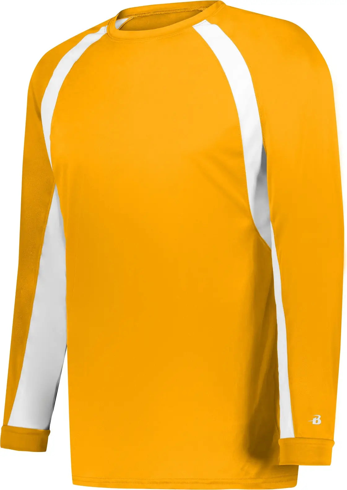 Badger Sport 4154 Hook L/s Tee - Gold White - Adult s