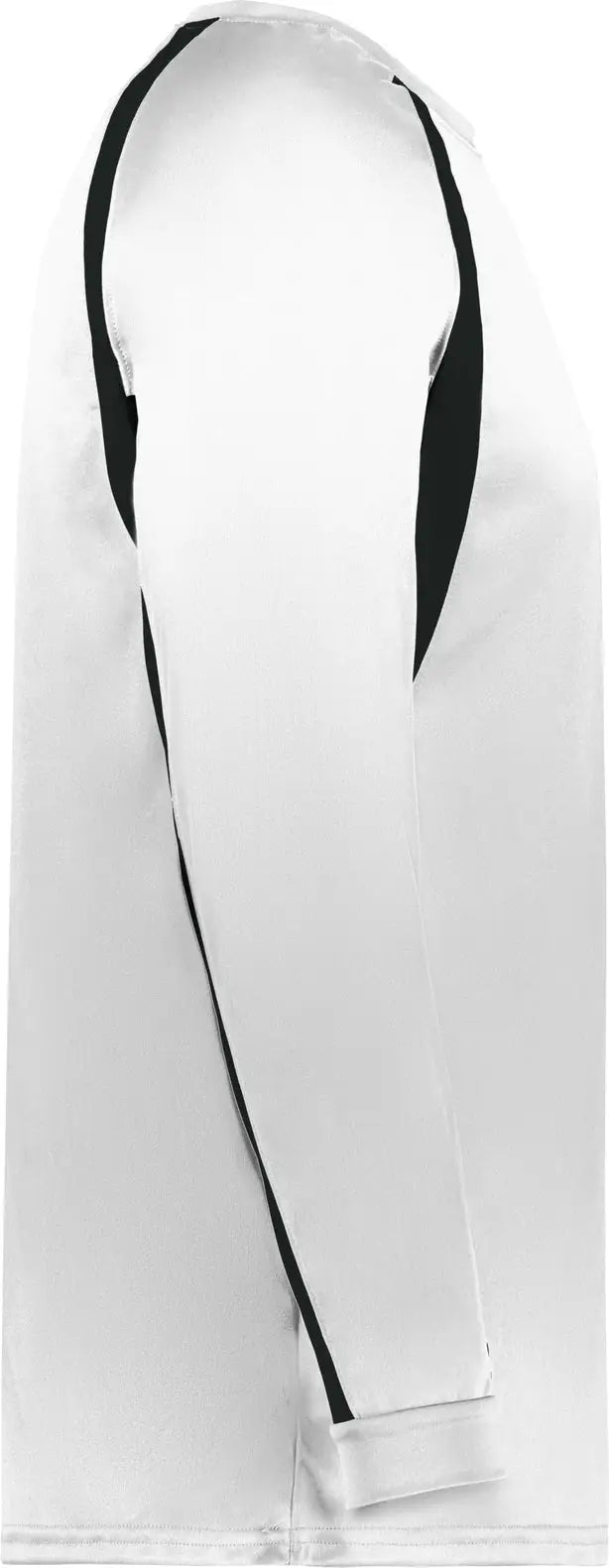 Badger Sport 4154 Hook L/s Tee - White Black