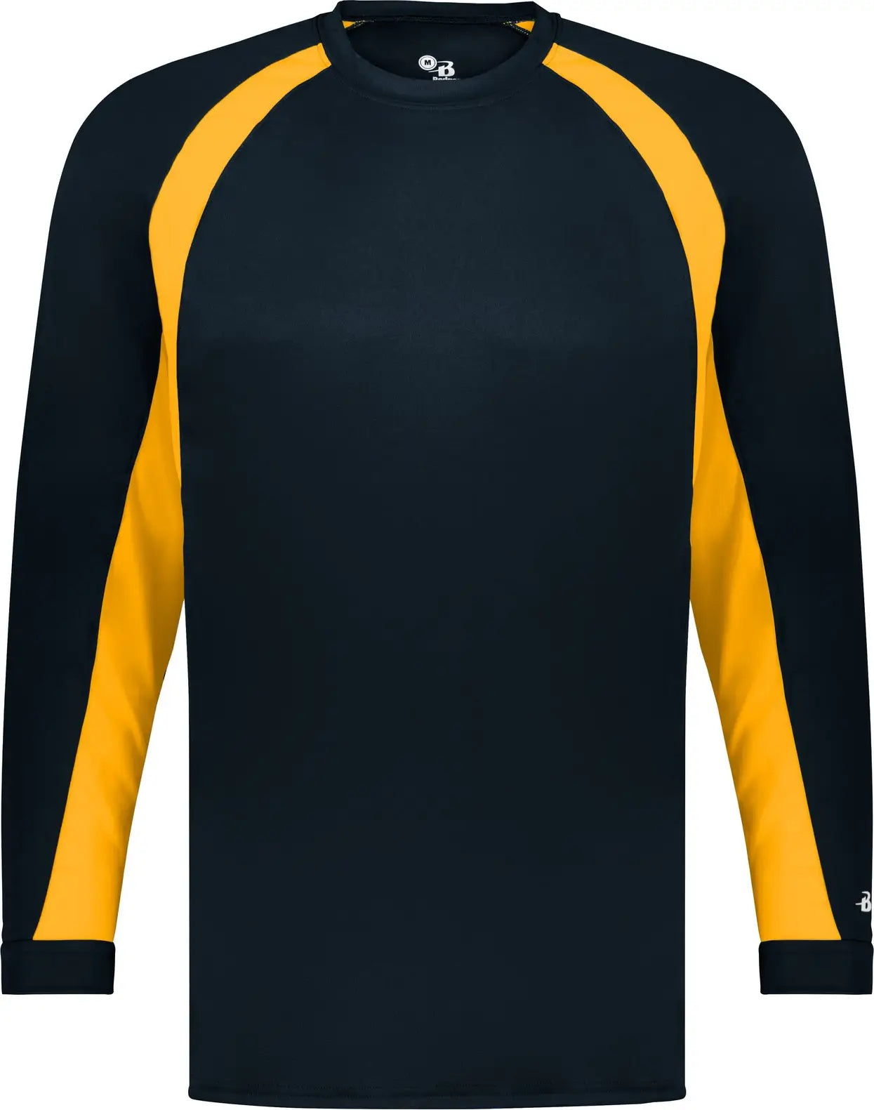 Badger Sport 415400 Hook L/s Tee - Navy Gold - Adult s