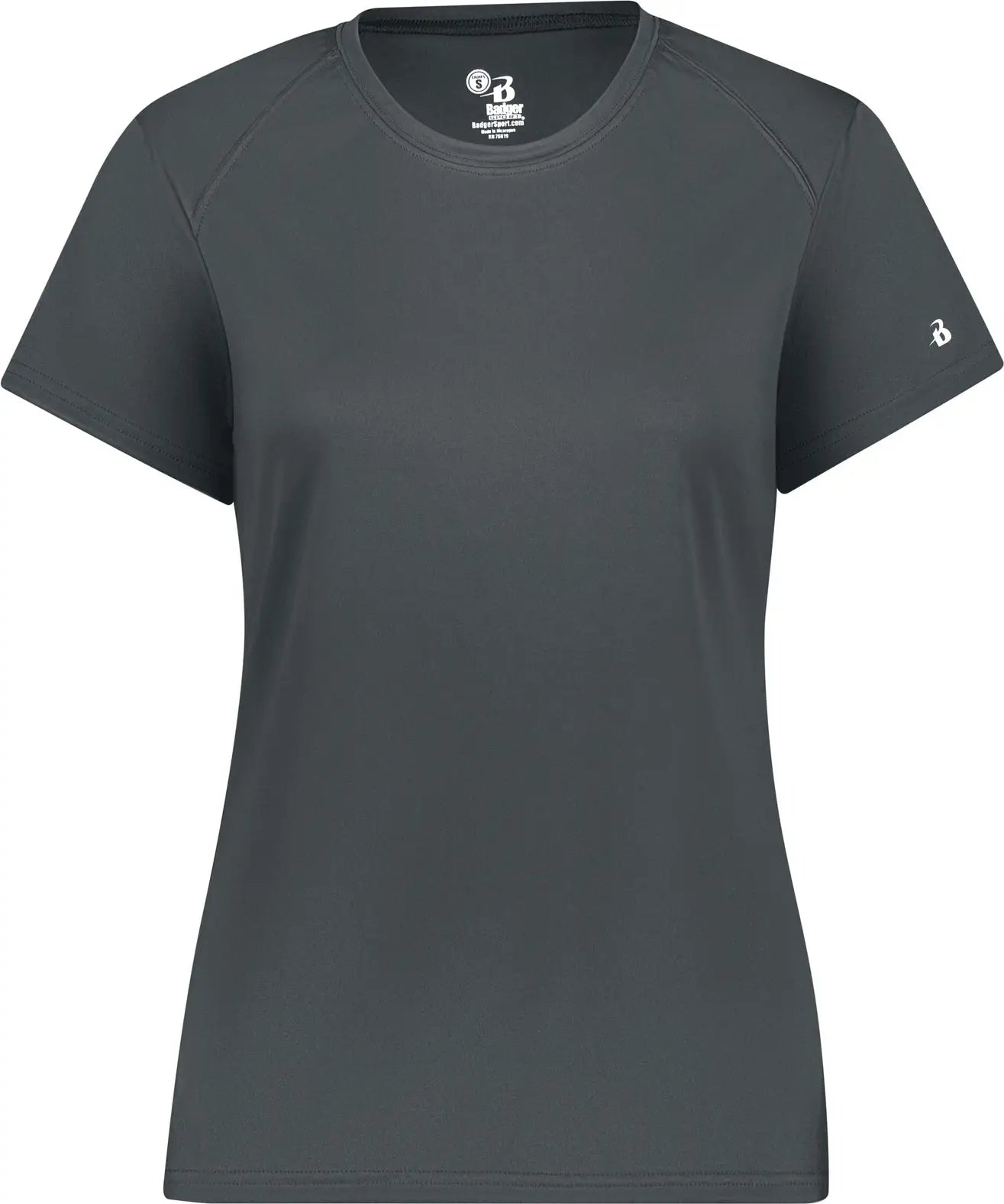 Badger Sport 4160 Ladies B-core Tee - Graphite - Dark Gray / Xs