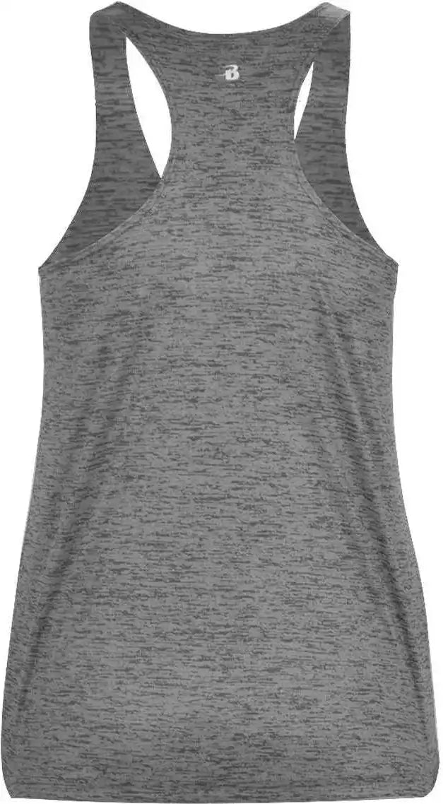 Badger Sport 4161 Tonal Blend Racerback Tank Graphite